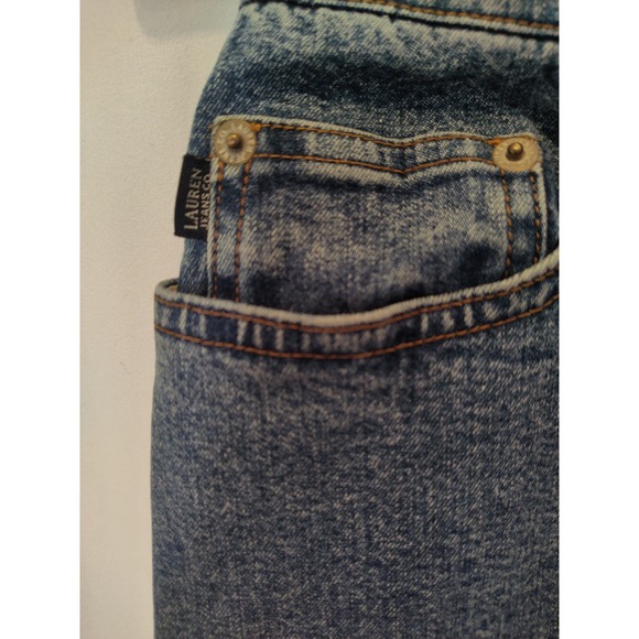 Lauren Jeans Co Ralph Lauren Petite Vintage 90s Straight Leg High Rise Denim 10P - Picture 6 of 7
